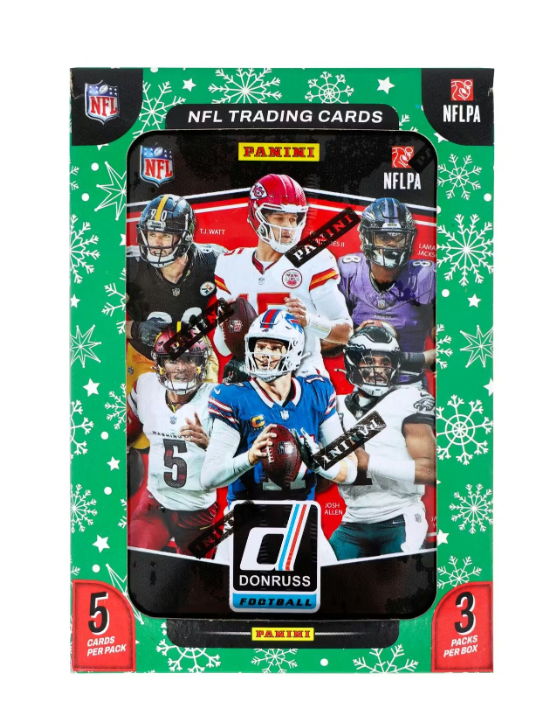Limited Time 2025 Panini Donruss Football Winter Holiday Tin (Box)!!!!