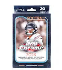 2024 Topps Chrome Football Hanger 64-Box Case