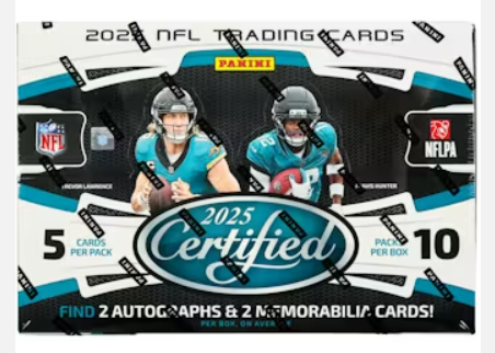 2025 Panini Certified Football Hobby Box