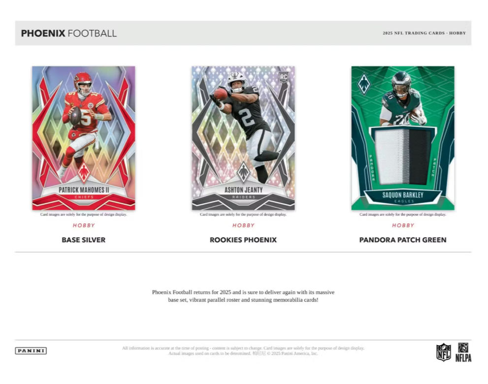 2025 Panini Phoenix Football Hobby Box