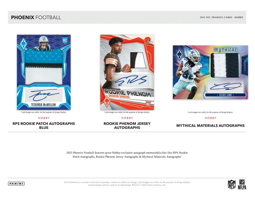 2025 Panini Phoenix Football Hobby Box